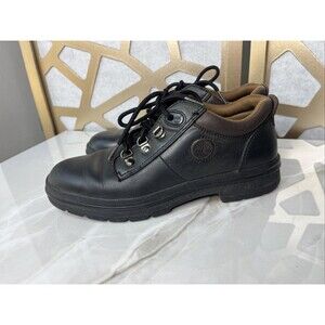 Timberland Men 8.5 M  Casual Oxford Comfort Shoes Black Leather Round Toe 12335